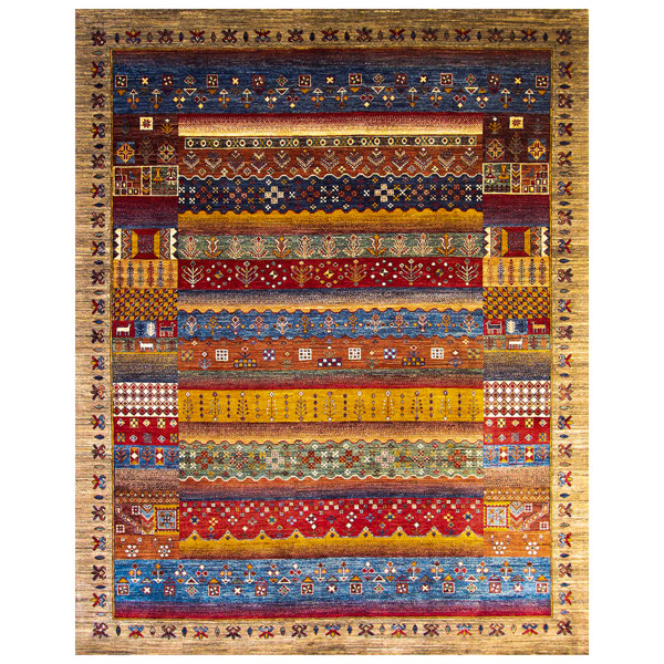 Bokara Rug Co., Inc. HighQuality HandKnotted in Brown/Red/Blue/Yellow